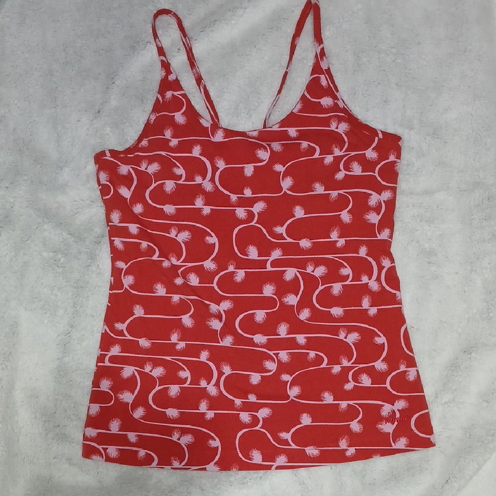 Patagonia Red Fitted Camisole with Spaghetti Straps